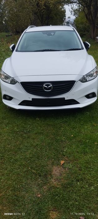 Mazda 6 GJ przedni zderzak kolor A4D ładny bez malowania.