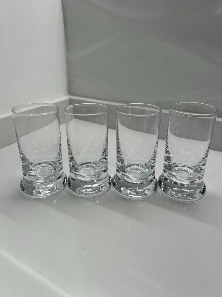 Conjunto 4 copos de shot em vidro