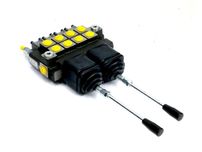 Rozdzielacz hydrauliczny 4-sekcyjny (2 sekcje x 1 dźwignia + 2 sekcje