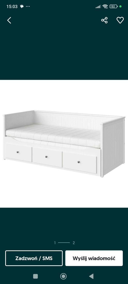 Łóżko hemnes ikea