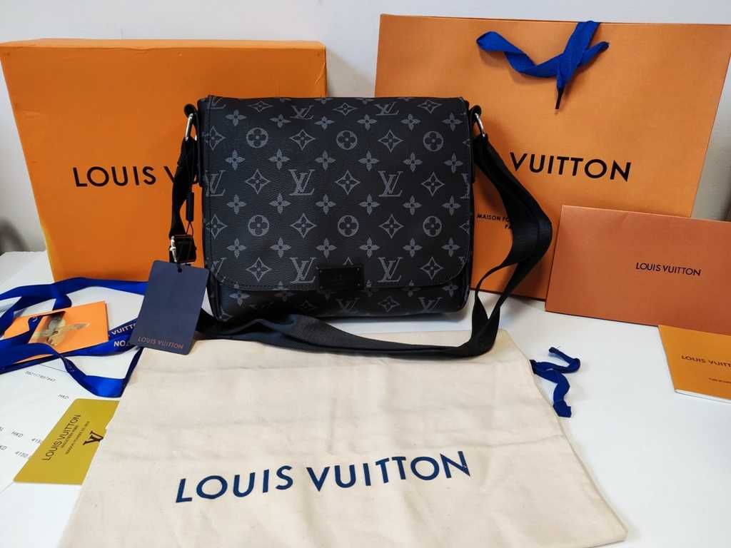 LOUIS VUITTON męska torba Listonoszka, skóra, Francja 41088