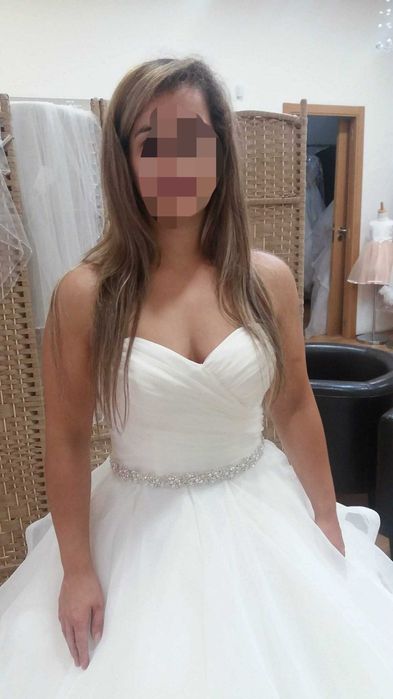 Vestido de noiva + véu +sapatos