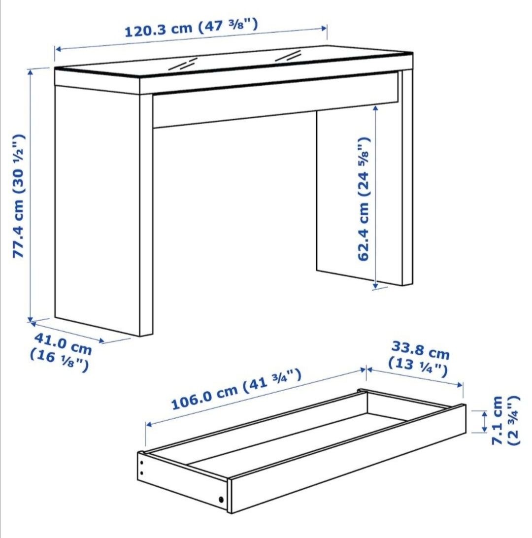 Toaletka Ikea Malm