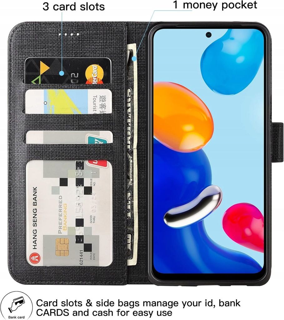 Etui z klapką Caseme do Xiaomi redmi note 12 Pro 5G / poco x5 pro 5G