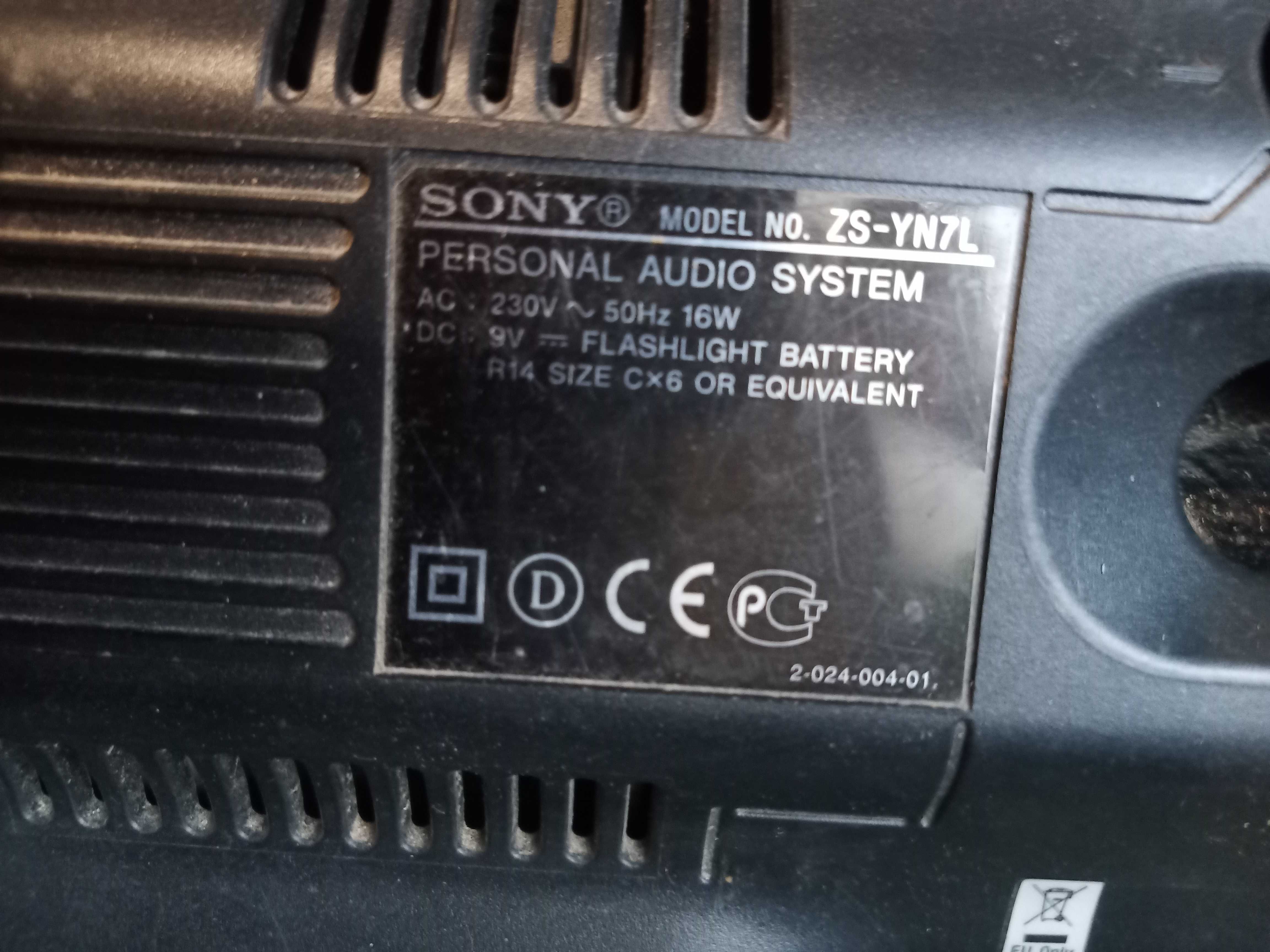 Personal audio system Sony ZS-YN7L