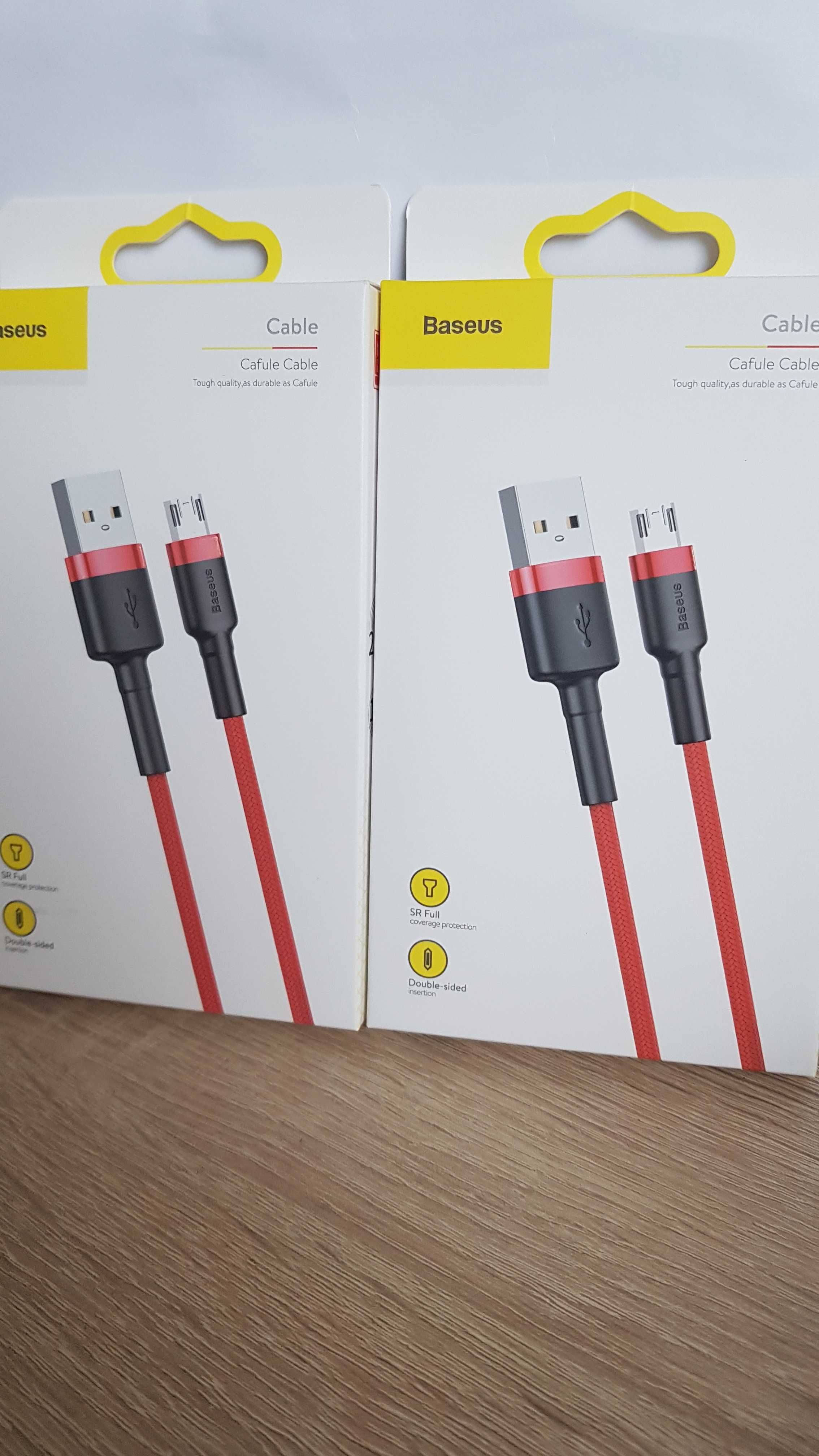 Kabel Baseus - USB na Micro USB - 2,4A 1 metr czerwony