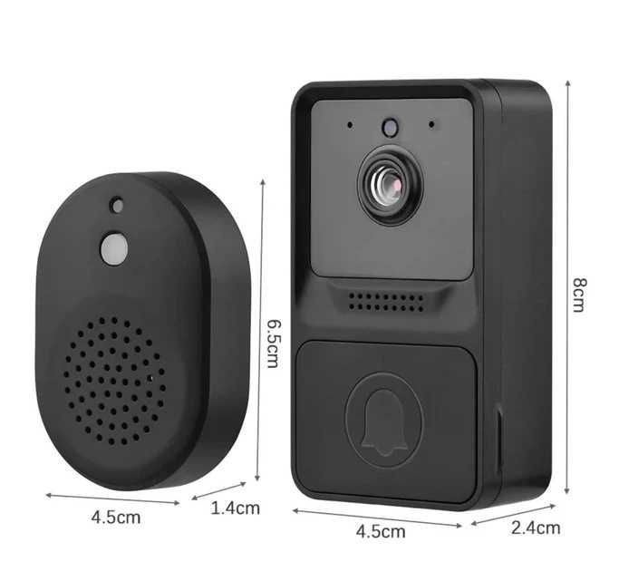 Беспроводной Дверной WIFI видеозвонок домофон AiWit T2 Mini 720p Black