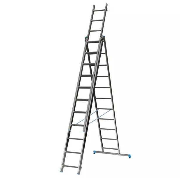 Drabina ALU 3 x 11 stopni do około 7 metrów wynajem Bielsko Biała