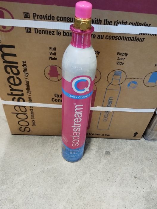 3 sztuki pełny nabój sodastream różowy co2 Quickconnect