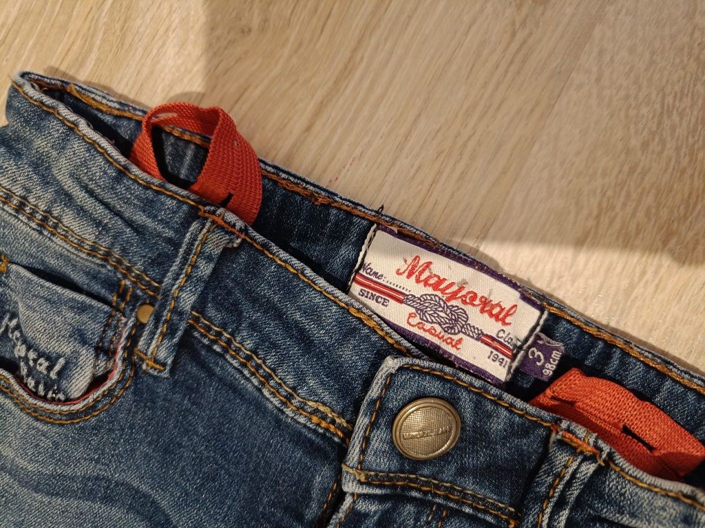 Spodnie jeansowe rurki dla dziewczynki mayoral 98