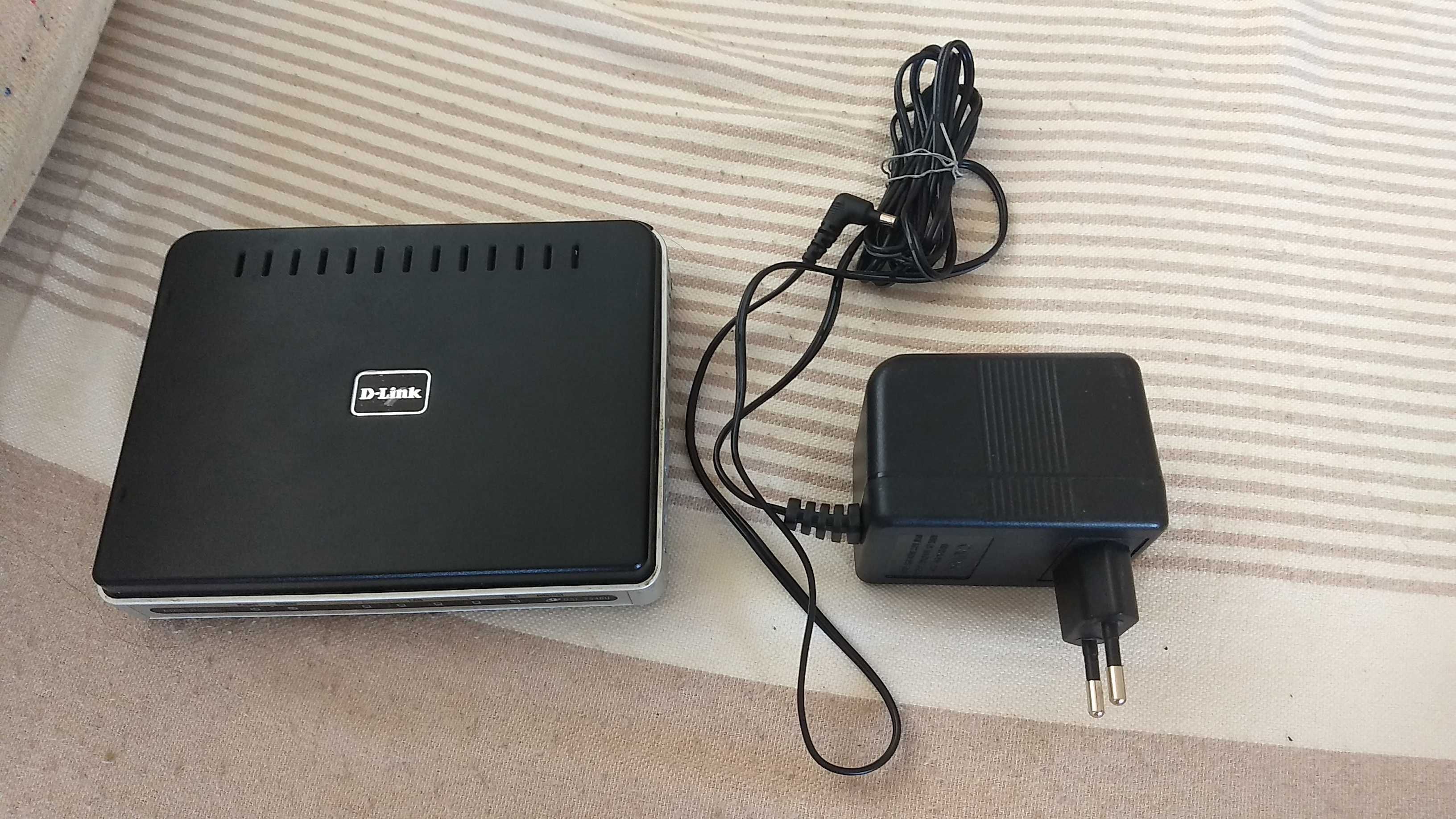 Модем ADSL  роутер D-Link 2540U в рабочем состоянии