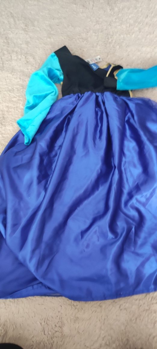 Strój karnawałowy Przebranie Frozen Elza Disney 122 cm