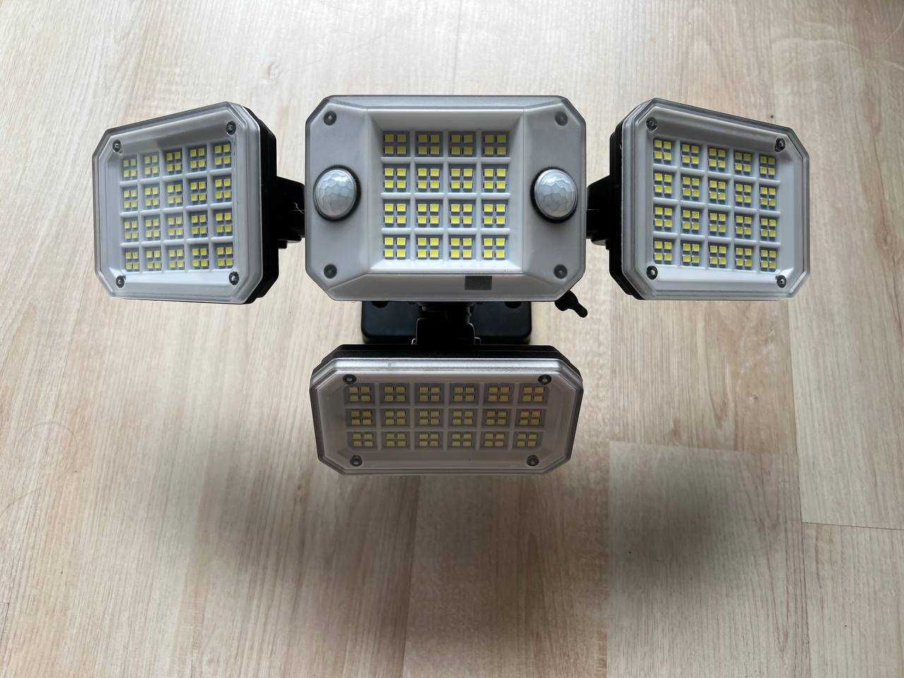 Lampy solarne do użytku na zewnątrz z czujnikiem ruchu 296 LED. 2 szt.