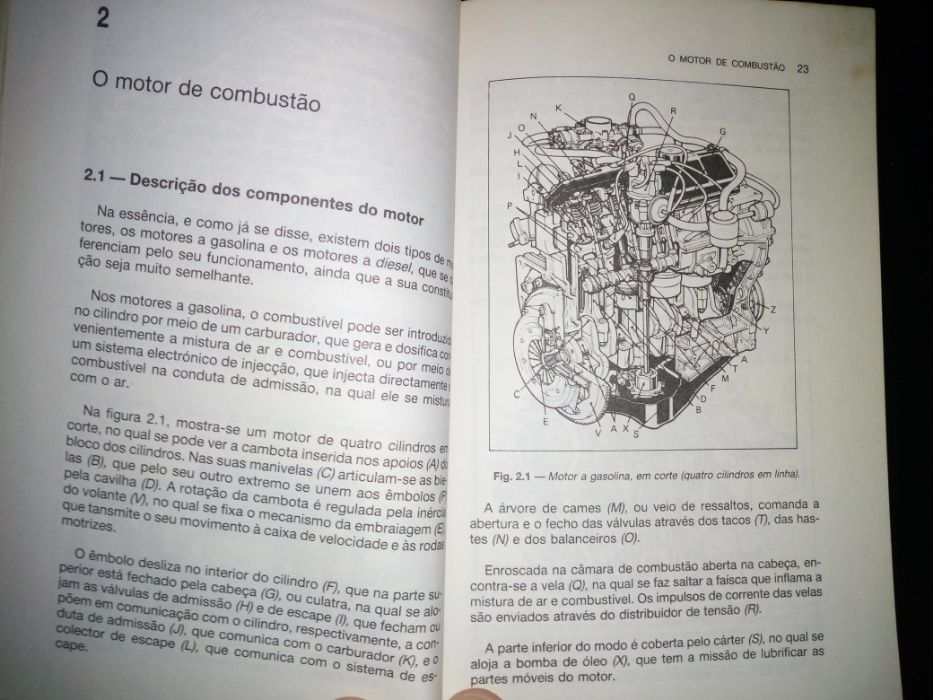 Livro "Manutenção e reparação do automóvel" em bom estado