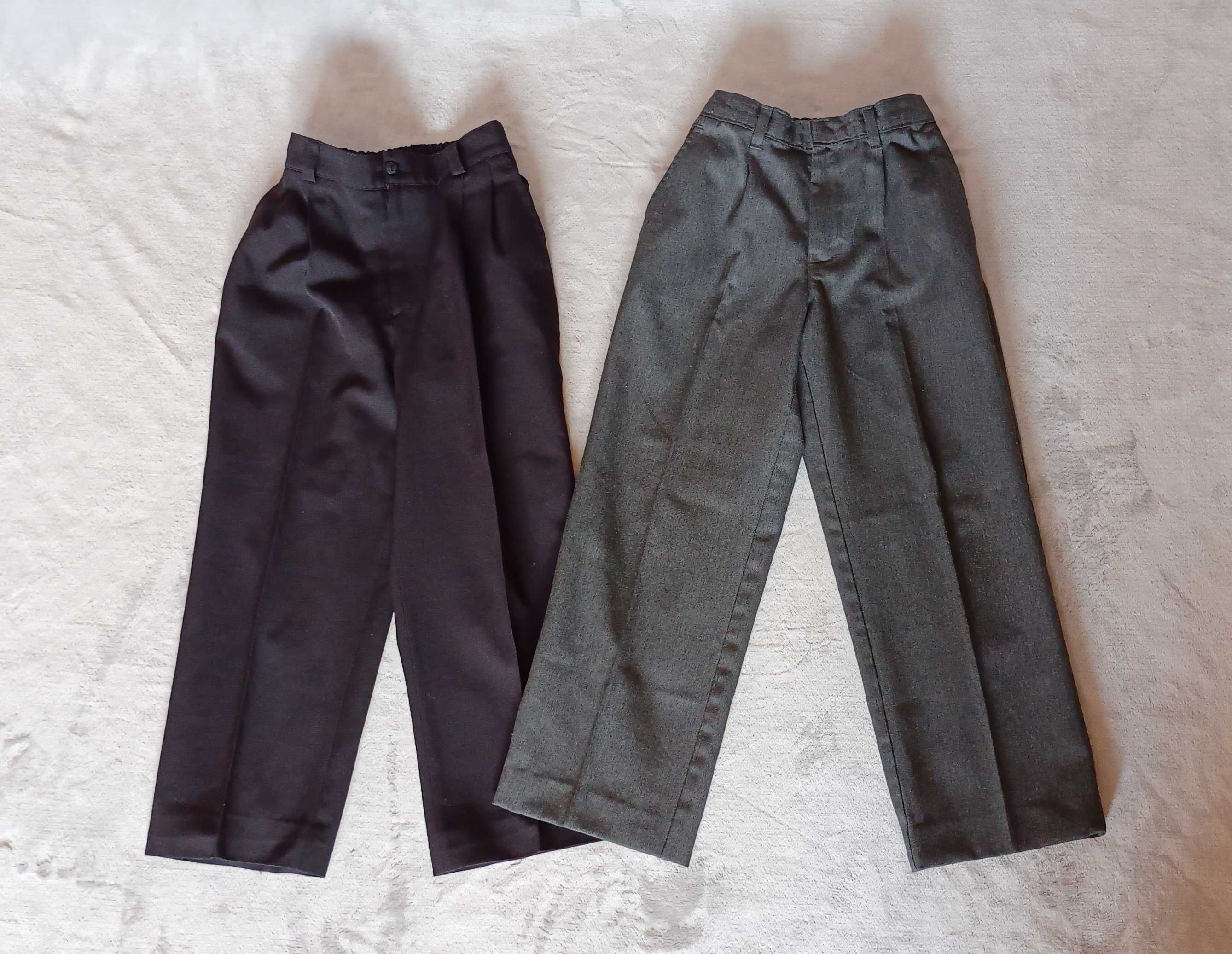 Spodnie chłopięce eleganckie w kant 2 pary roz. 116 - 122