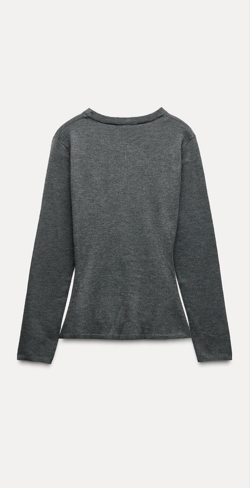 Трикотажний топ із запахом спереду, новий, Zara, розмір M/L