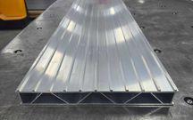Panel aluminiowy 2000x340x40 Najazd Trap Deska podłogowa niefrezowana