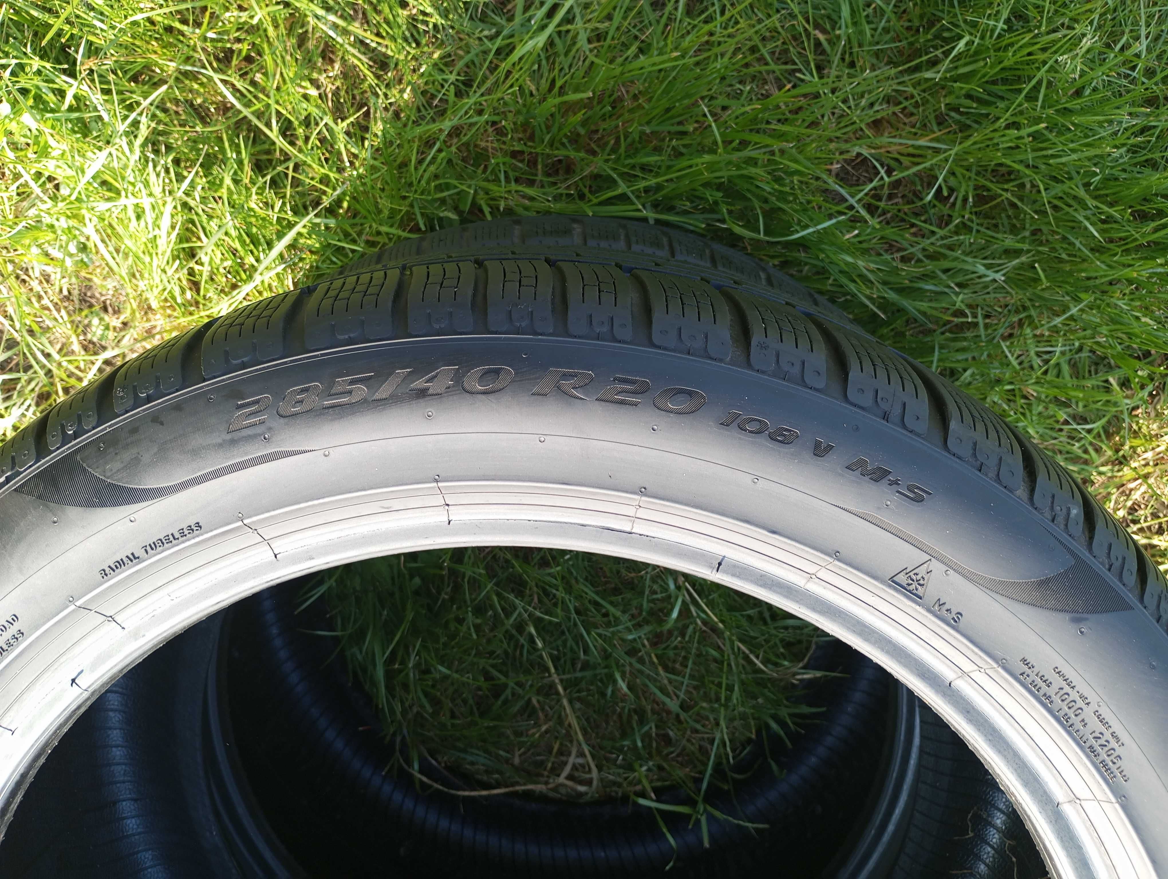 2szt zimowe pirelli pzero 285/40/20 108V DOT4019 gumy 5,5mm