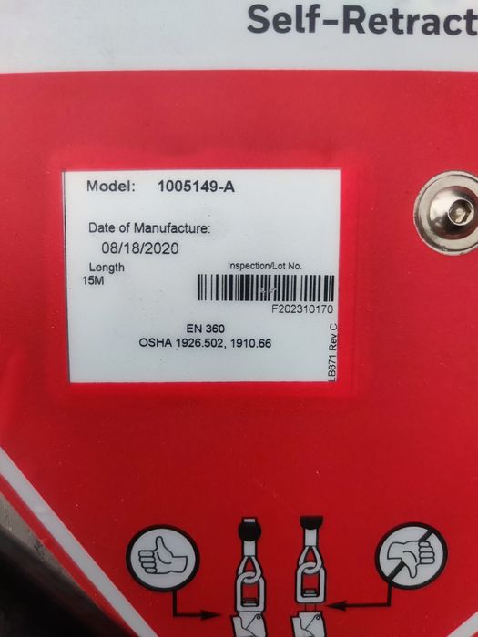 Zabezpieczenie przed upadkiem, Honeywell Miller