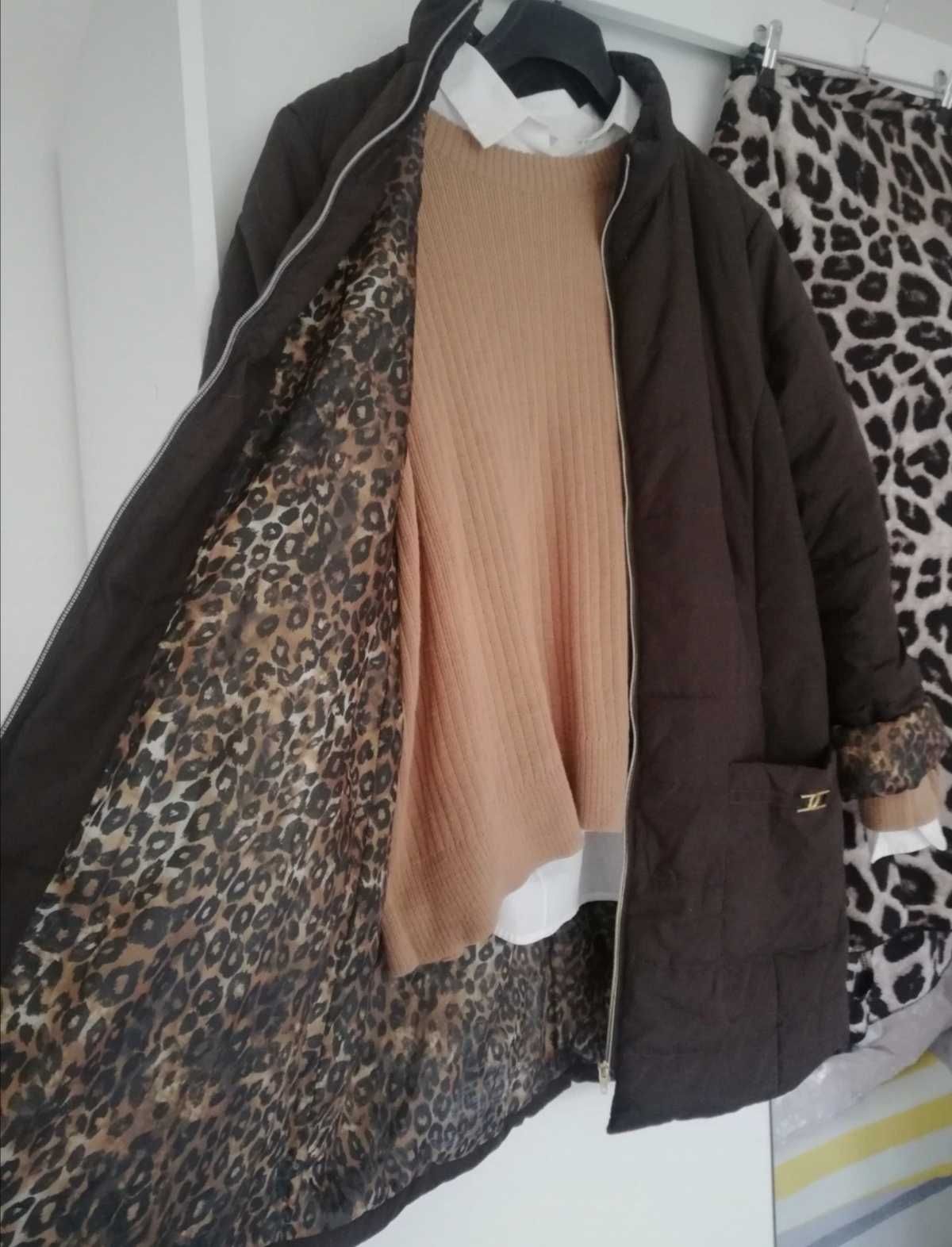 Płaszcz płaszczyk ocieplany parka kurtka r 42 mango