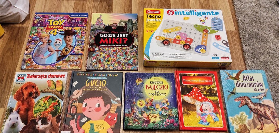 Gucio, Brzechwa, To Story, Miki, Atlas zwierząt, klocki