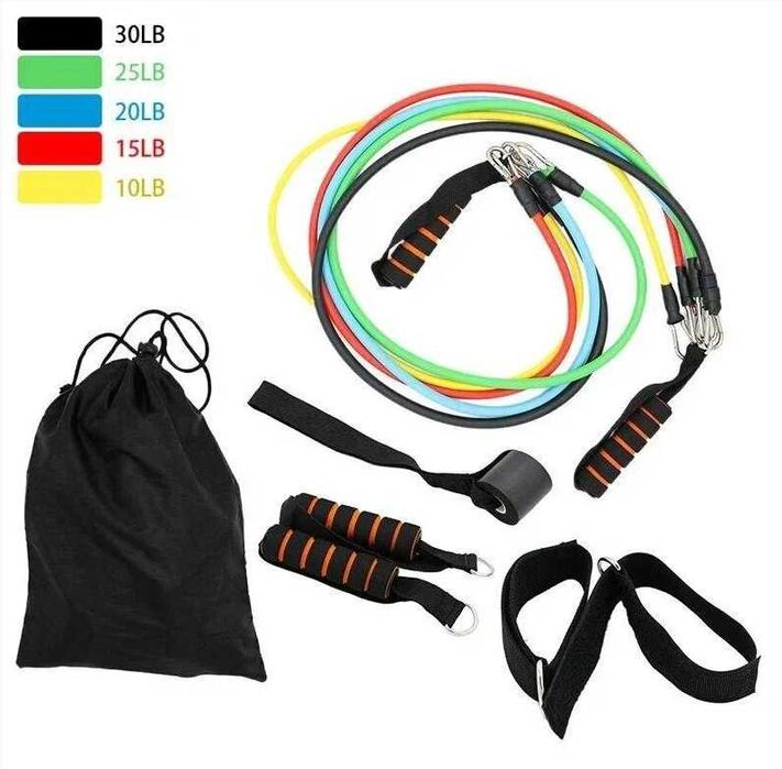 Набір трубчастих еспандерів 5 шт. + чохол