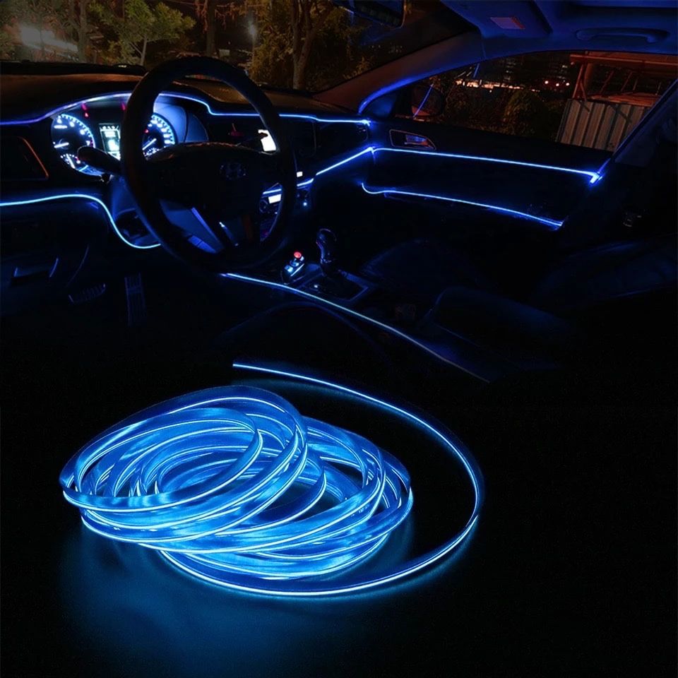 Fita Led neon auto 1/3/5m interior 5v e 12v
