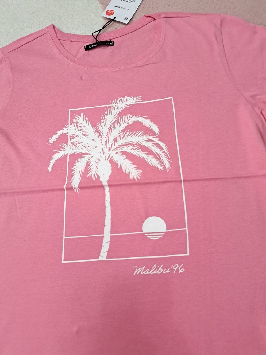 Nowy t-shirt różowy r. 158 lub M