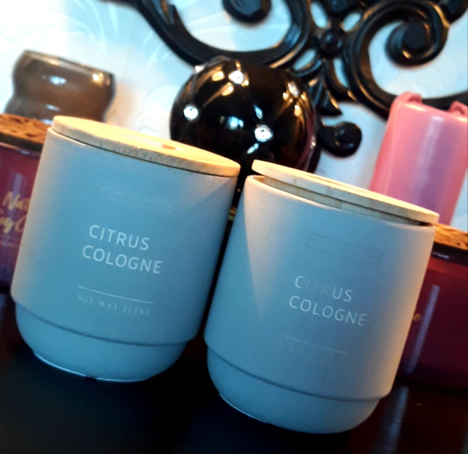 CITRUS COLOGNE zestaw 2 świec zapachowych SPA NOWE na Prezent