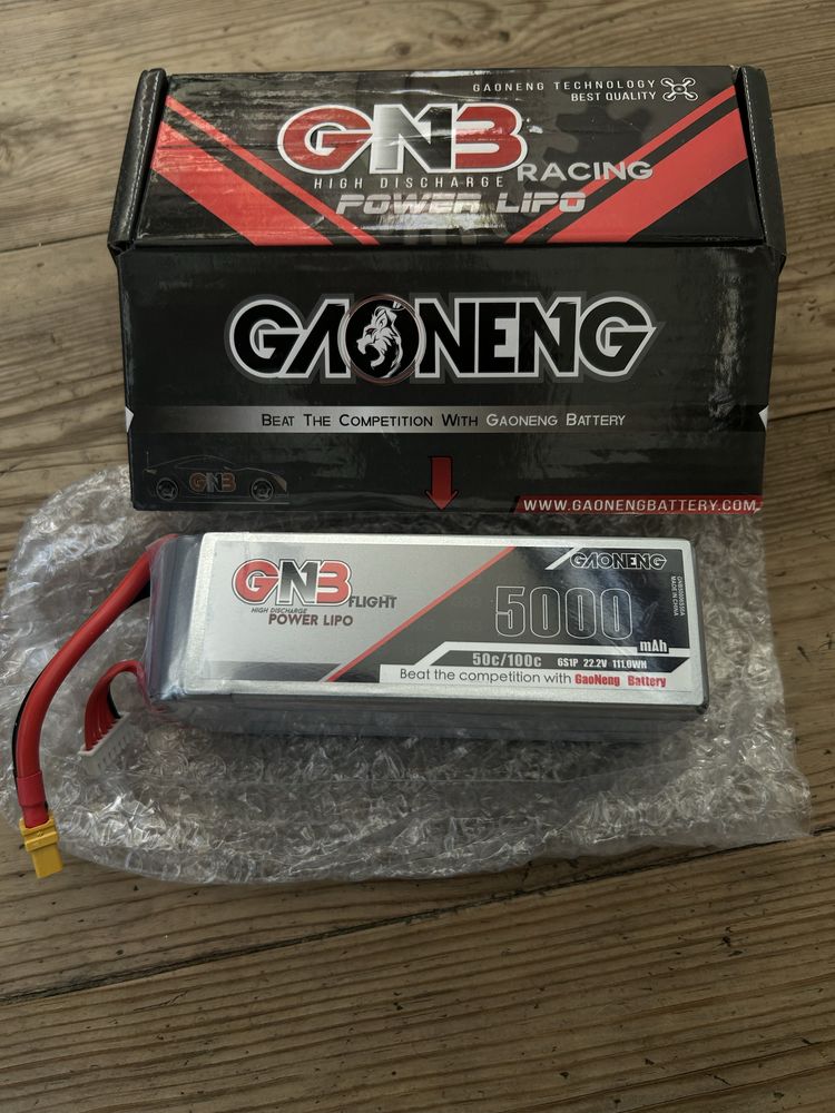 Акумулятор FPV LiPo GAONENG GNB 5000mAh 6S 22.2V 50C XT60