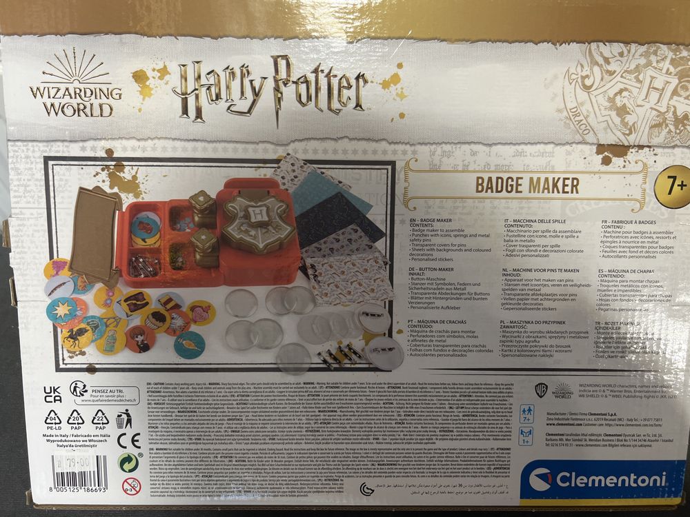 Clementoni Harry Potter badge maker przypinki