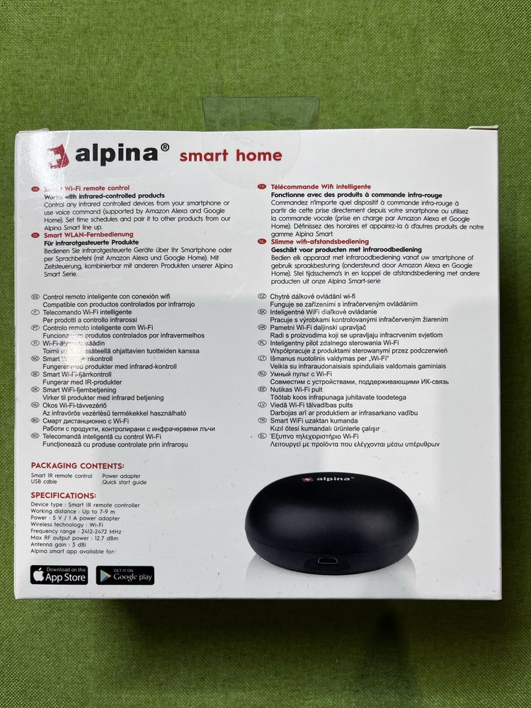Inteligentny pilot zdalnego sterowania „ALPINA” Smart Home WiFi