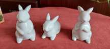 Zajączki - Figurki  - 3 sztuki