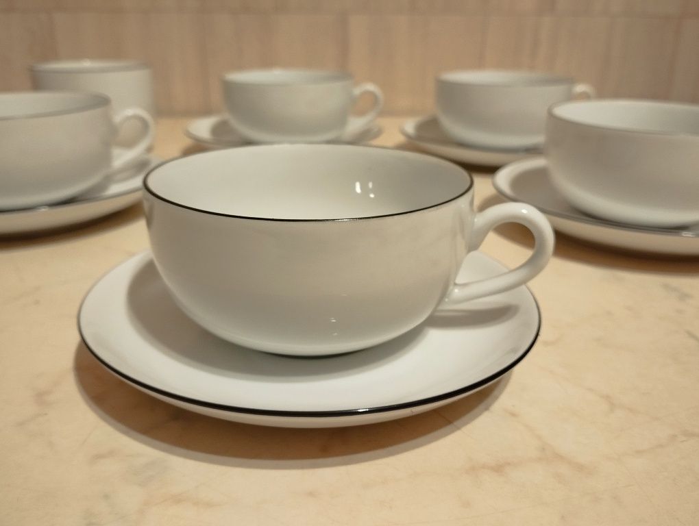 Zestaw herbaciany/ kawowy z porcelany