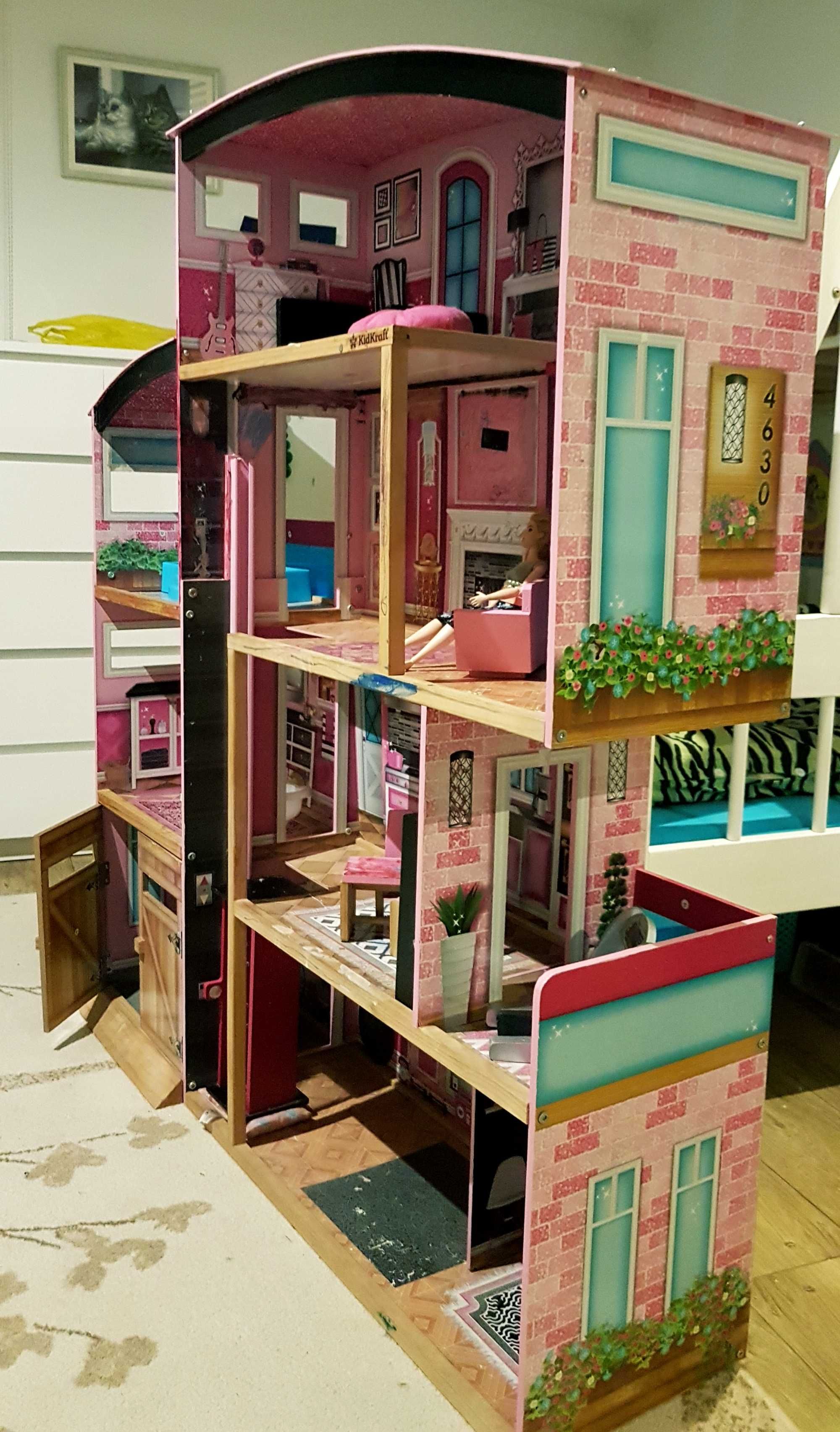 Wielki drewniany Domek dla lalek Shimmer Mansion