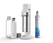 Saturator Brita sodaTRIO + nabój CO2 + 2 butelki (szklana i metalowa)