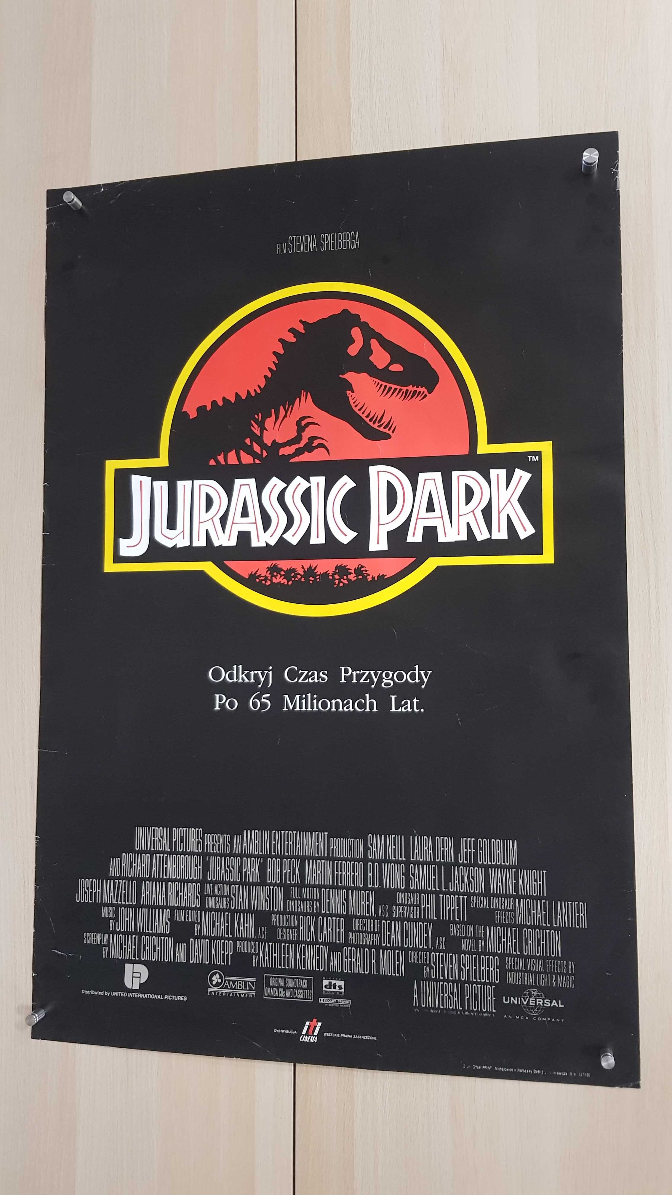 Oryginalny Plakat Filmowy Park Jurajski 1 Jurassic Park 1993 PL