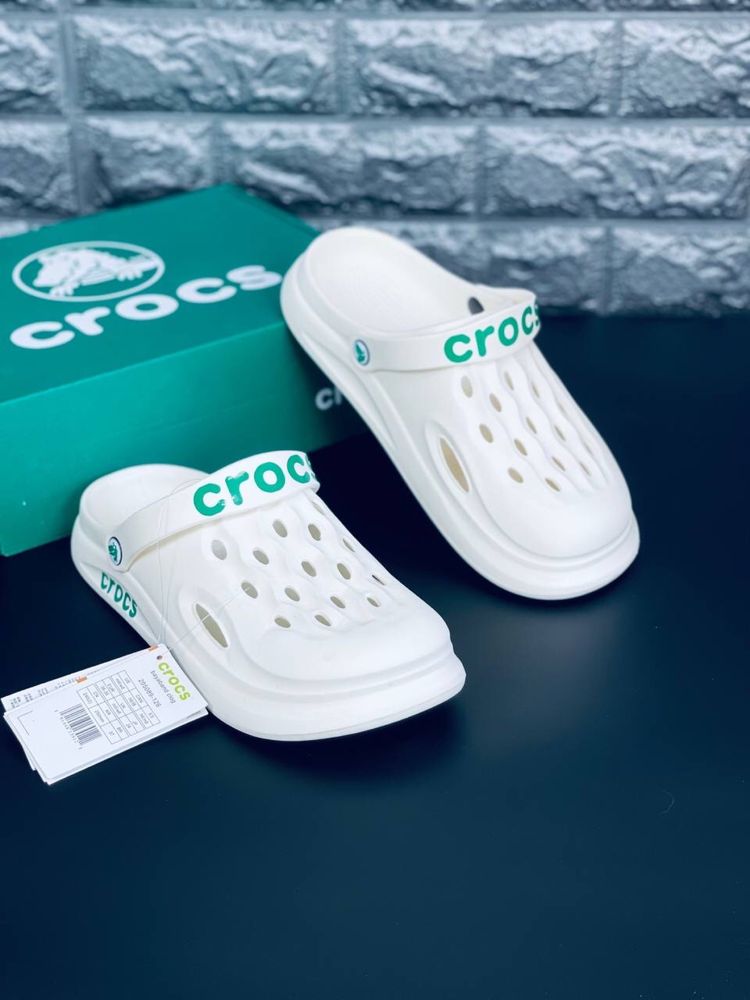 Crocs Air Шлепанцы мужские Сабо кроксы пляжные белые пенка Новинка!