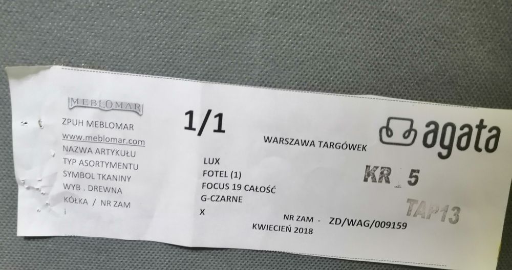 Fotel Lux Agata meble szary
