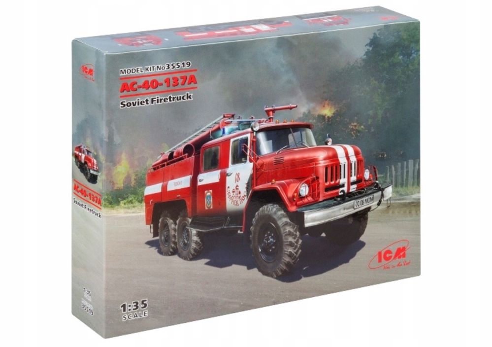 Straż pożarna AC-40-137A model do sklejania 1:35 ICM 35519