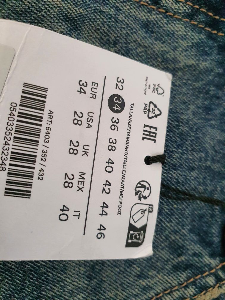 BERSHKA SKATER 34 bawełna spodnie jeans urbancity Nowy model okazja