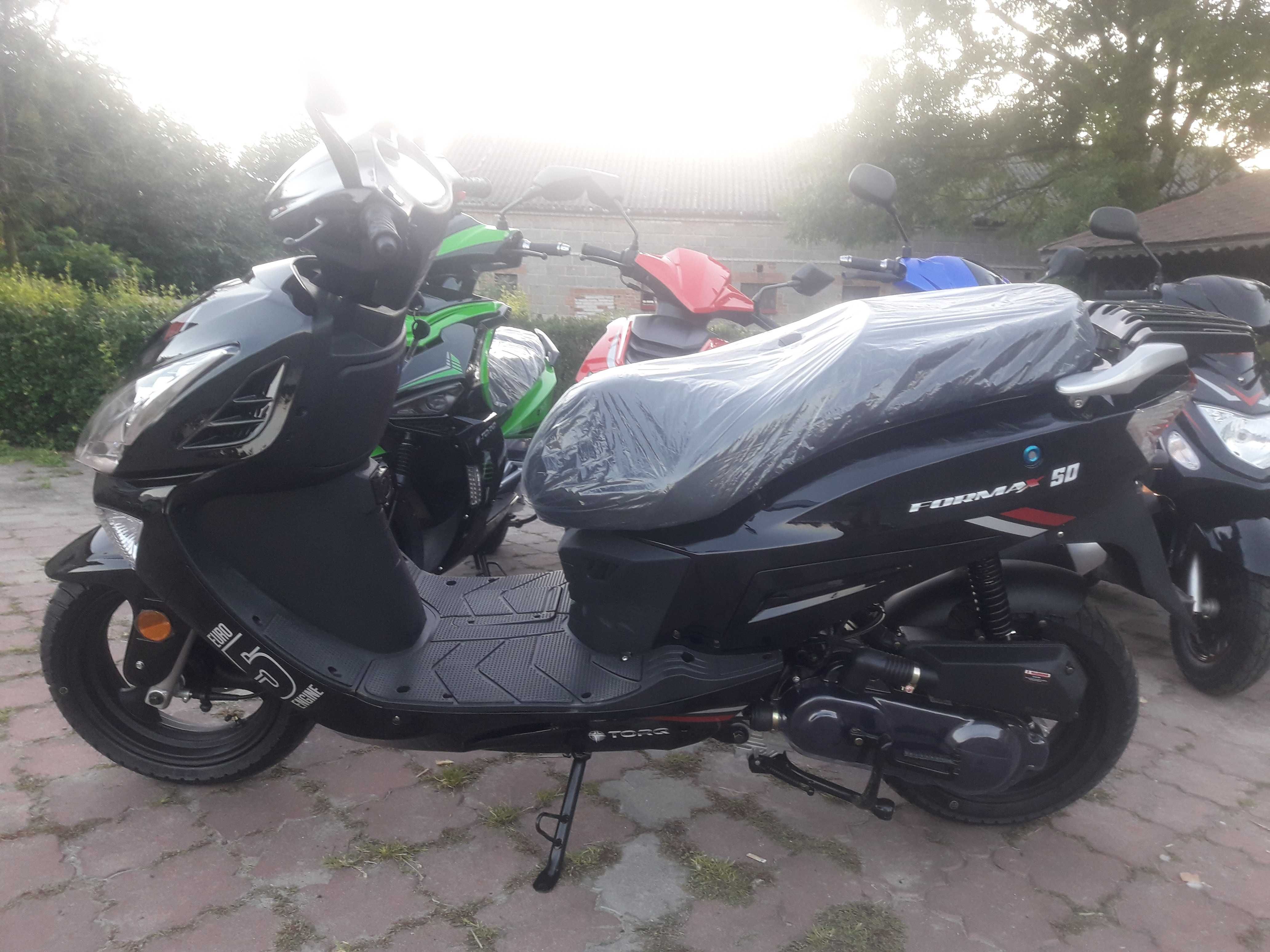 MAXI DUŻY Skuter 49cc TORQ FORMAX duże koła RATY!!! Dostawa kask