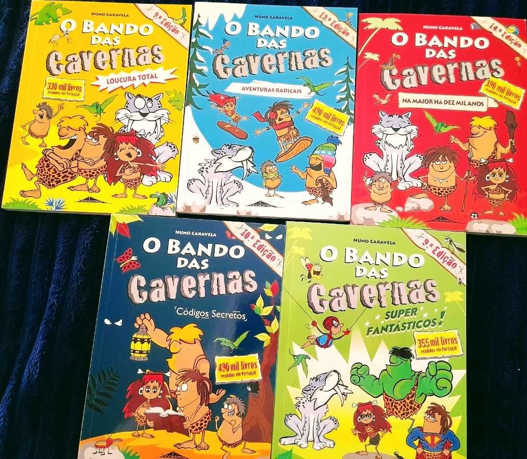 5 Livros juvenis da coleção " O Bando das Cavernas"