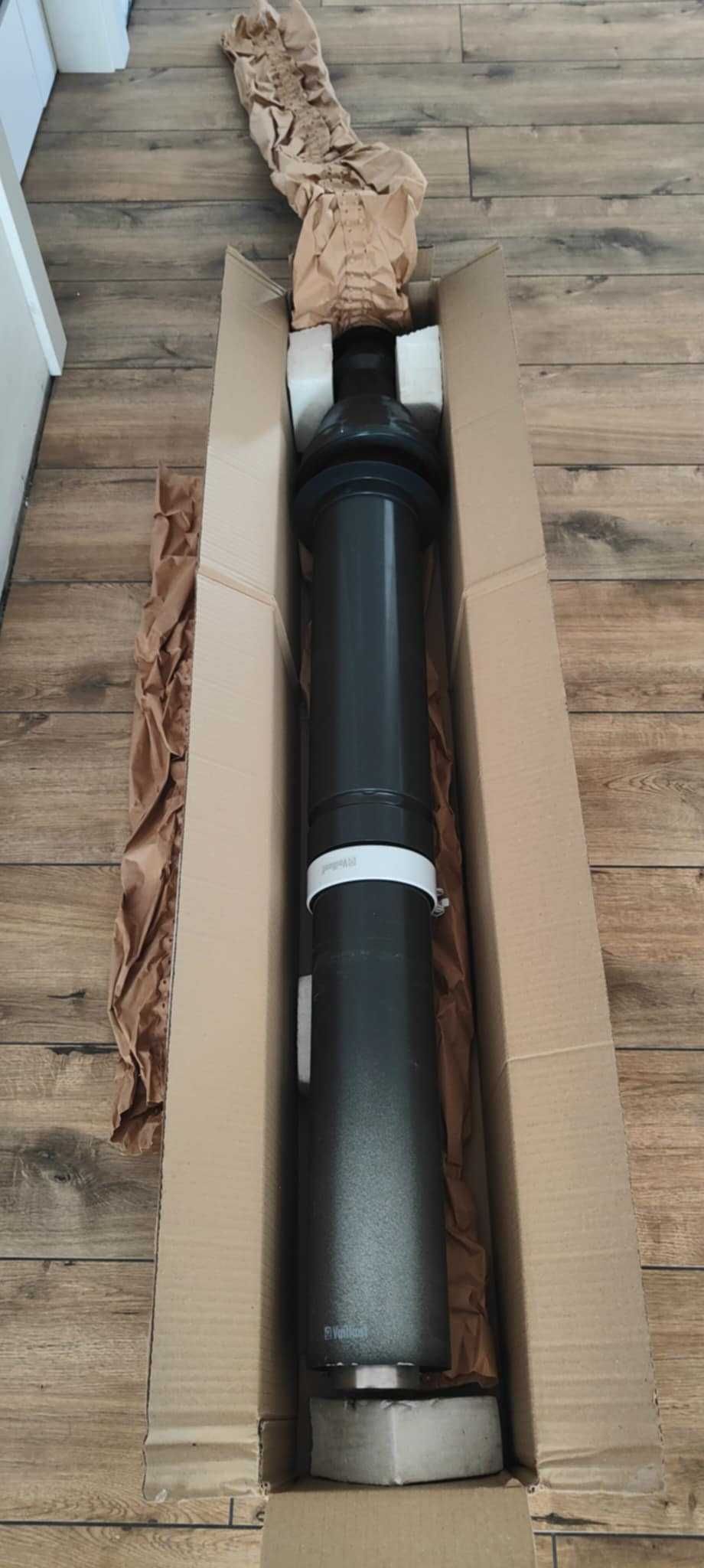 VAILLANT Komin Pionowe wyprowadzenie spalin 80/125  GRAFIT