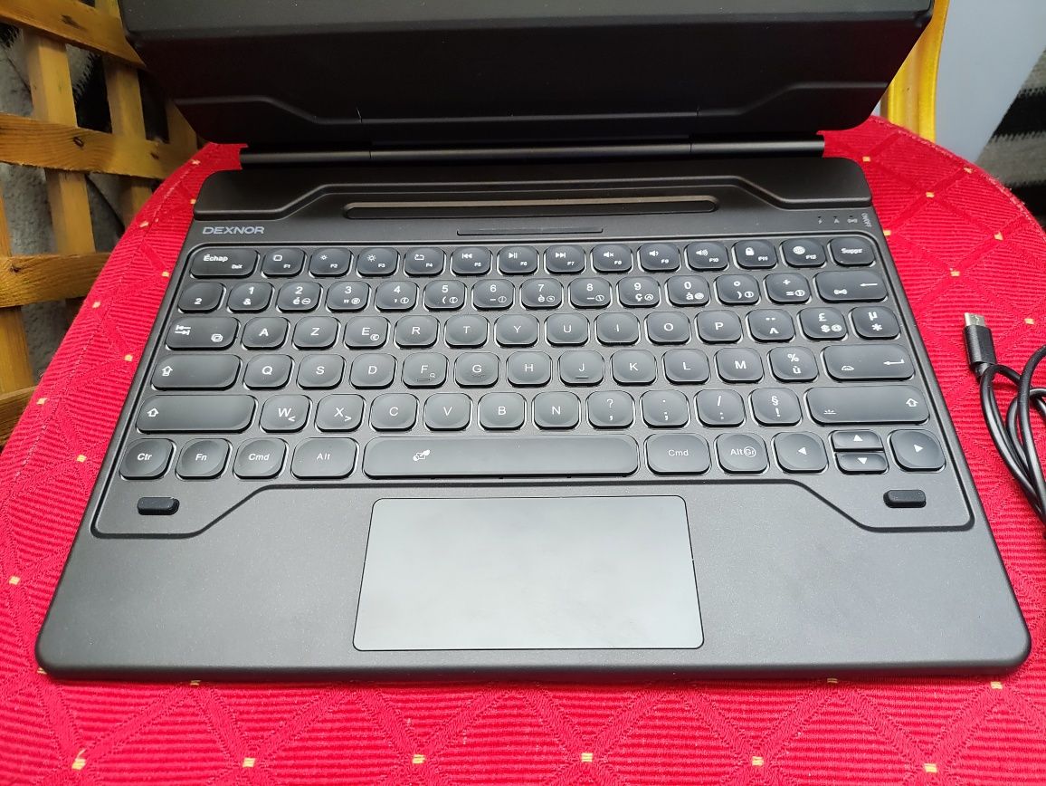 Dexnor Etui z klawiatura Samsung Galaxy Tab S9+ S9FE+ S8+ S7+ S7FE
