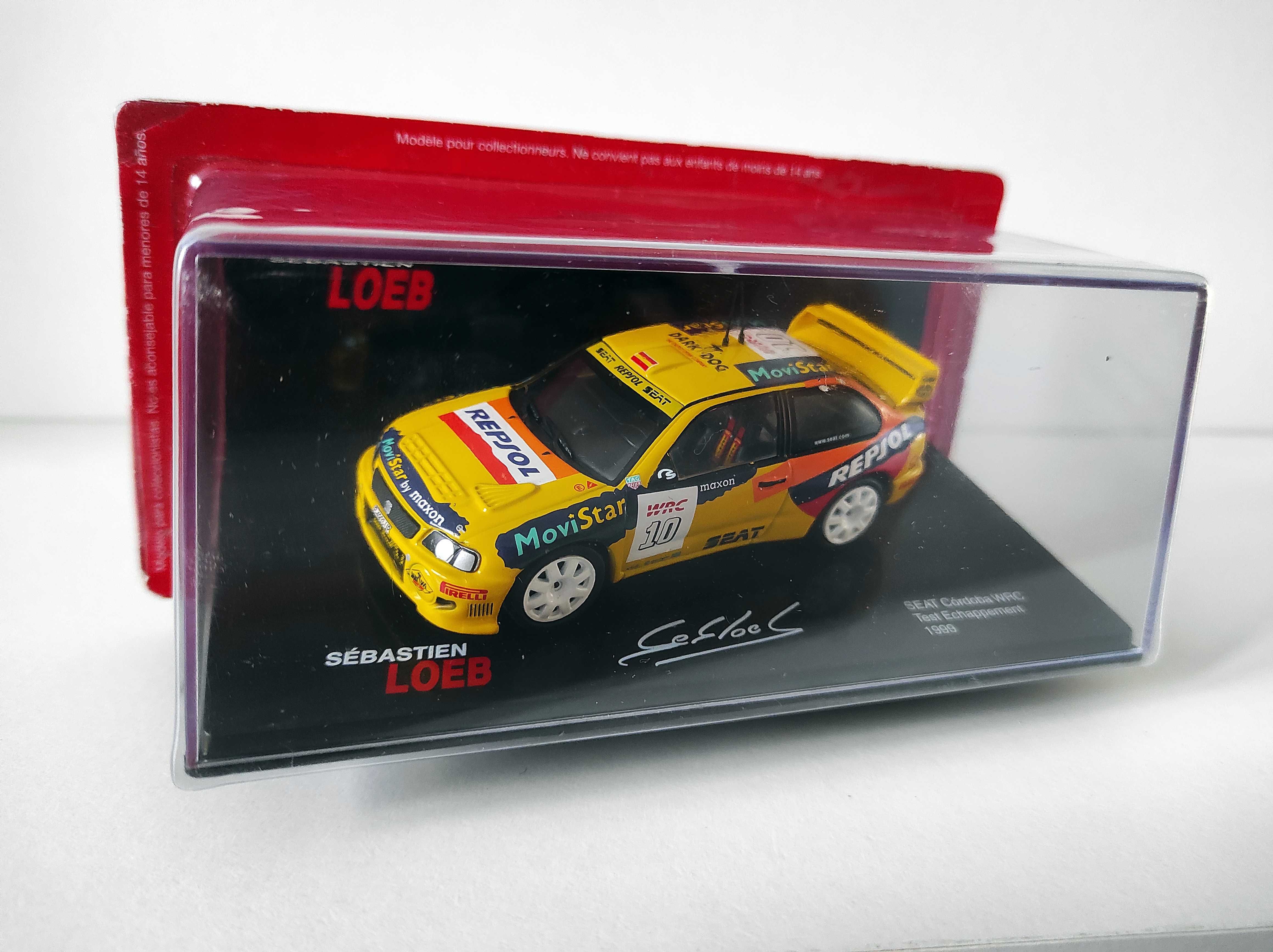 Seat Cordoba WRC Test Echsppement 1999 S. Loeb 1:43