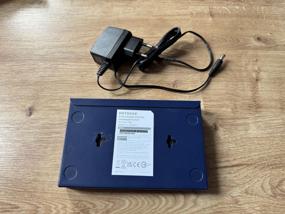 Switch netgear GS108 8 portów