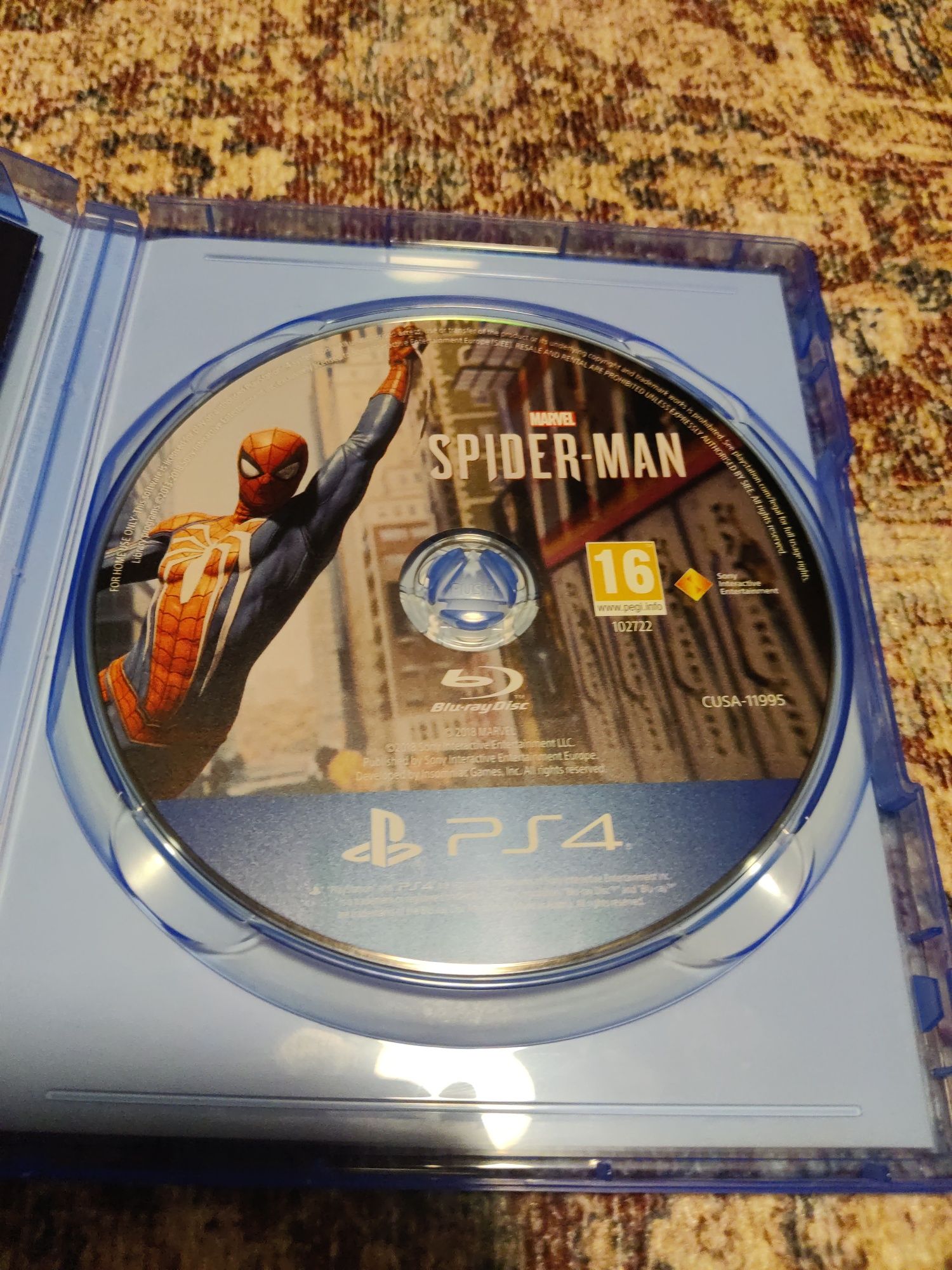 Spiderman Playstation 4