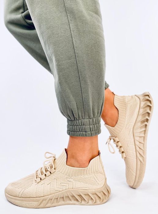 Buty Sportowe Skarpetkowe Neam Beige