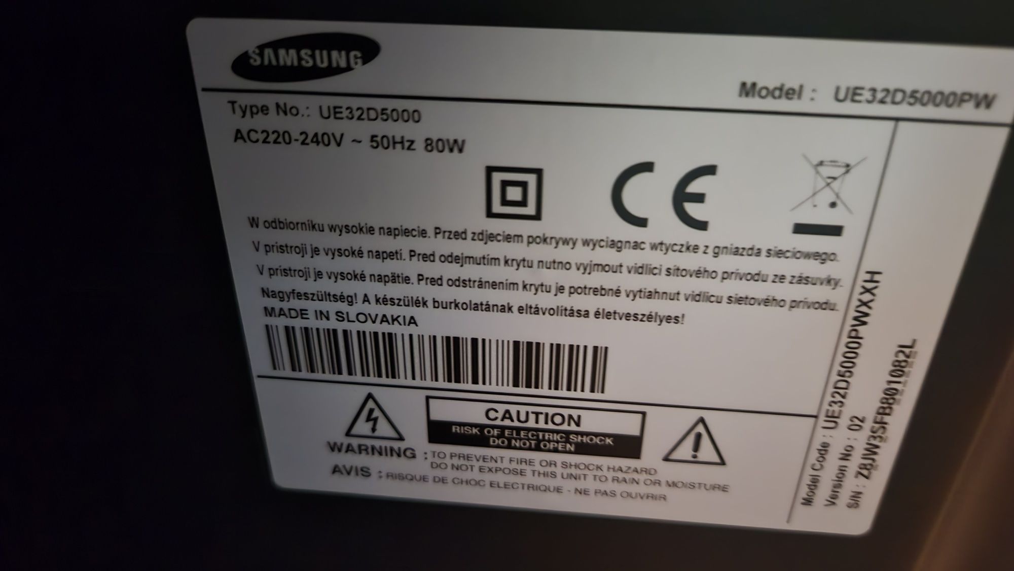 Telewizor Samsung UE32D5000
